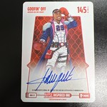 Bo Jackson Battle Arena Goofin’ off Debut Autograph Adrian Beltre ABA-12