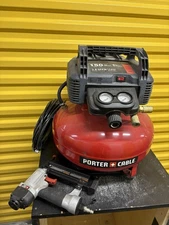 Porter-Cable 6-Gal Pancake Air Compressor With Stapler