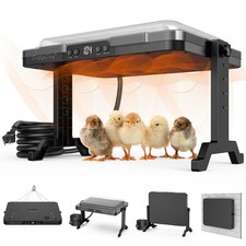 Brooder Plate for Chicks, 200W Adjustable Chick Brooder Heater with Temp  Ti...