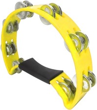 Headless Pro Church Quality Yellow Rhythm Tambourine, 10" HMT1Y 