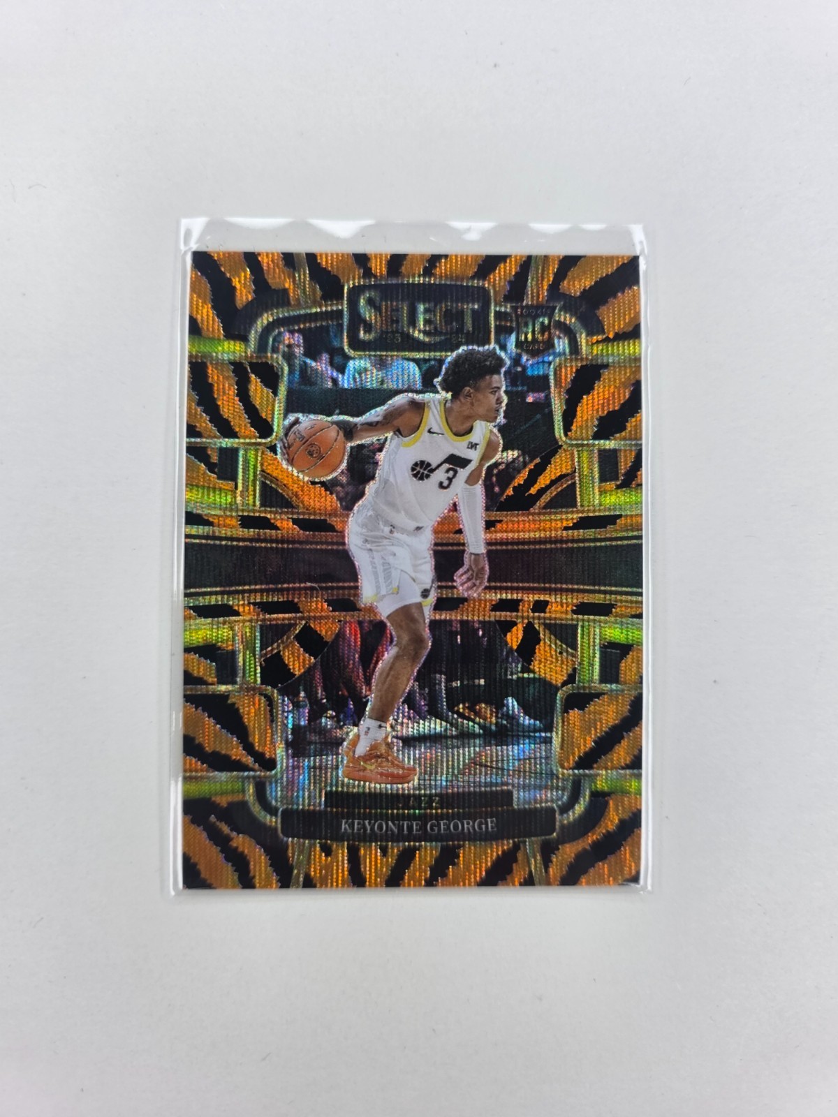 2023-24 Keyonte George select concourse TIGER RC !! 🔥🔥 no. 75 RARE !! 🔥 jazz