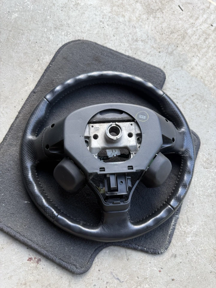 🔰2006-2008 Acura TSX NEGRO Volante Cuero Audio Controles de Crucero 07 08 Foto 4 de 4