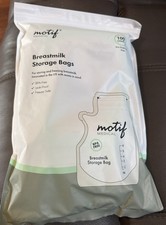 Motif Medical Breast Milk Storage 8oz Bags 100 Count BPA-Free New, Sealed