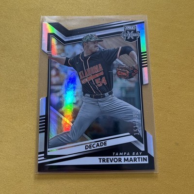 Trevor Martin 2022 Panini Elite Decade Die Cut #48 Cowboys Tampa Bay Rays /999