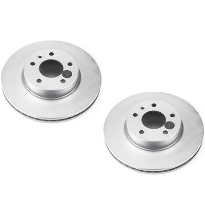 SET-P15AR82159EVC-2 Powerstop 2-Wheel Set Brake Discs Front Coupe for CT4 ATS