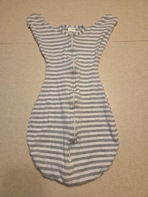 Swaddle Designs Transitional Swaddle Sack Medium 3-6 Months Grey White Stripes