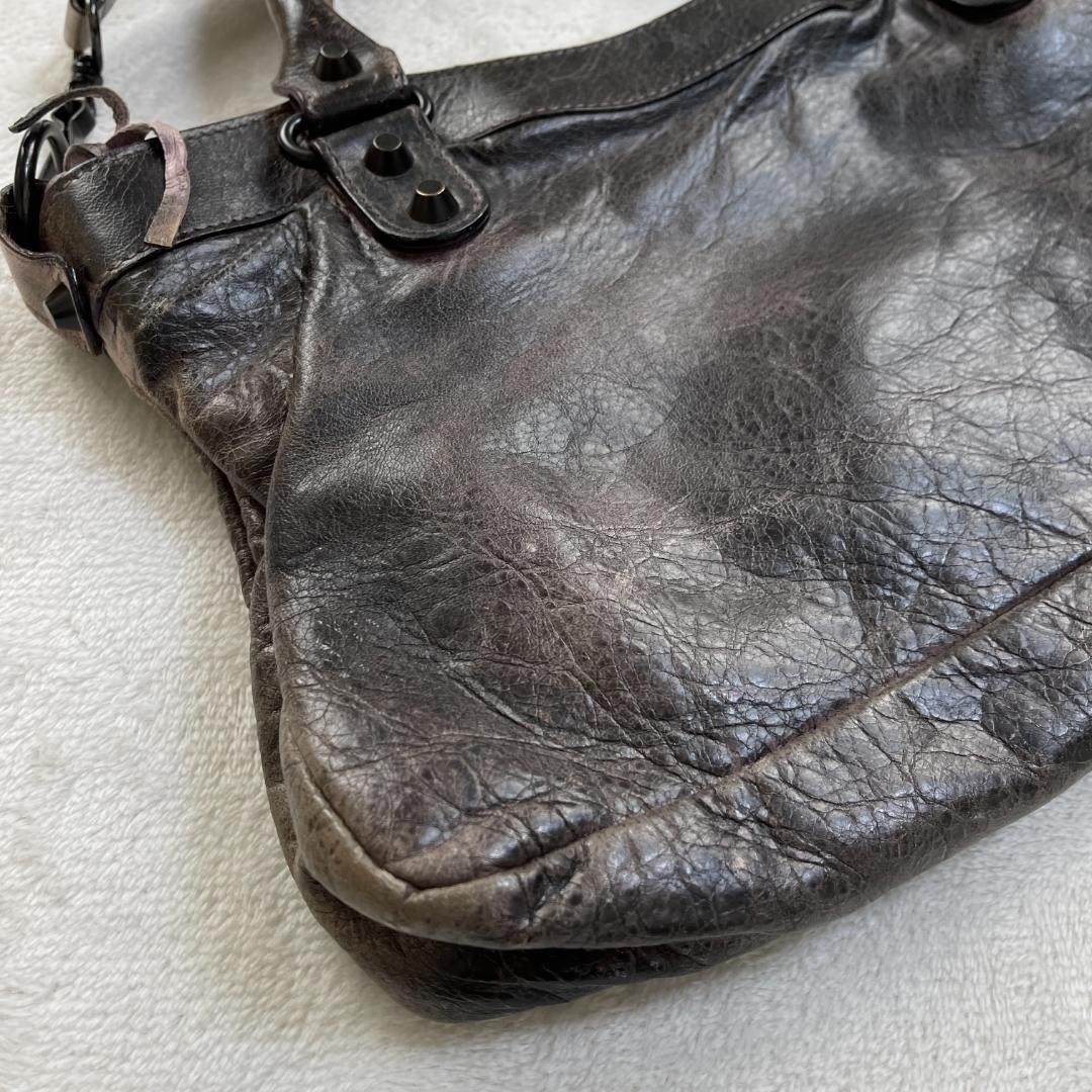 Balenciaga The First Bag Brown Leather 2Way Shoulder Handbag thumbnail 8