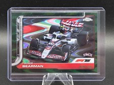 2025 Topps Chrome Formula 1 F1 Oliver Bearman RC Forest Green Raywave 30/140 #86