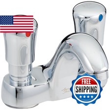 American Standard 1340227.002 Metering Centerset Faucet 0.5 Gpm 4-Inch