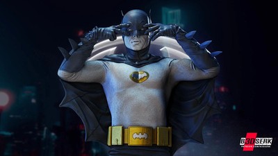 3D Printed 16K B3DSERK - Batman Bust Fan Made 1/4 Scale Private Order