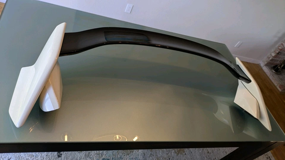 17-21 HONDA CIVIC TYPE R OEM REAR HATCH WING SPOILER Championship White 2017 Foto 3 de 4