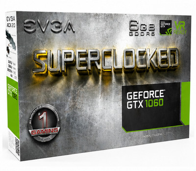 EVGA GeForce GTX 1060 SC 6GB GDDR5 Graphics Card GPU New Open Box