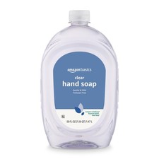 Amazon Basics Gentle  Mild Clear Liquid Hand Soap Refill, Triclosan-Free, Derma