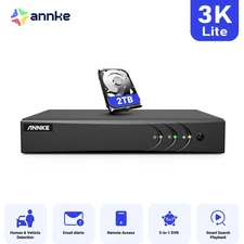 ANNKE 8CH 5MP 5IN1 DVR Home CCTV Security System Digtial Video Recorder 2TB