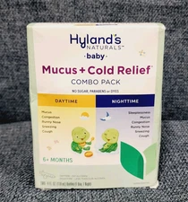Hyland's Naturals Baby MUCUS COLD Relief - Combo Pack - 4Fl oz Ea.- EXP 08/2025