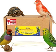Birds LOVE Natural Cuttlebone 100 Pure Sun-Dried Calcium supp. for Birds - 4pk
