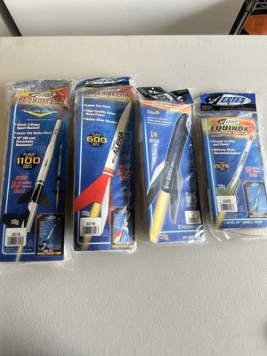Estes Flying Model Rocket Kits ''New In Package'' Lot of 4