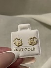 10k Gold Heart Earrings — photo 4