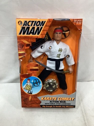 1996 Hasbro Action Man Karate Combat Doll Figure 12 Inch New Boxed FREESHIP