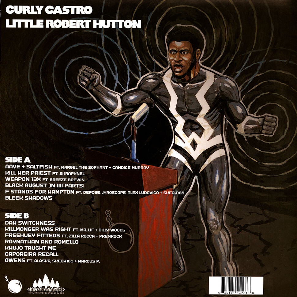 米LP Curly Castro Little Robert Hutton BWZ771 Backwoodz Studioz /00260 CURLY CASTRO Little Robert Hutton LP NEW COLORED VINYL
