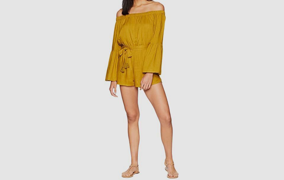 $65 L*Space Yellow Miranda Jumpsuit and Romper One Piece Size M