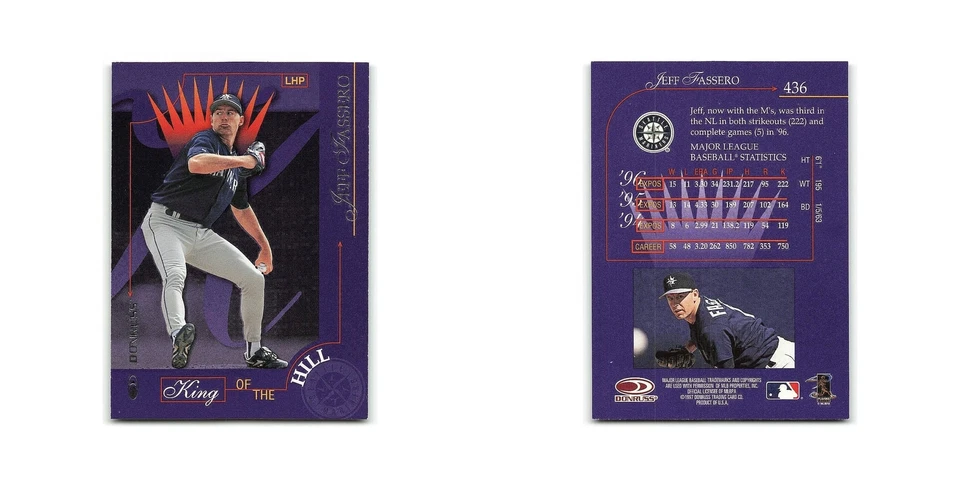 Jeff Fassero 1997 Donruss #436 Seattle Mariners Baseball Card NM - Image 3 of 3