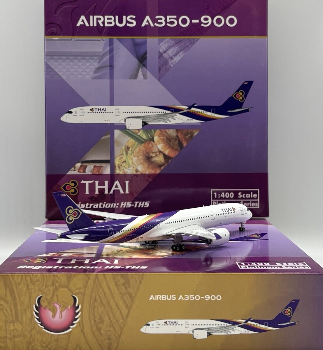 Thai Airways A350-900 Reg: HS-THS Phoenix 11896 1:400 Scale Thai Airways A350-900 Reg: HS-THS Phoenix 11896 1:400 Scale