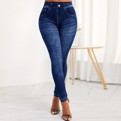2Pcs Ladies Womens Stretchy Denim New Look Skinny Jeggings Leggings Plus Size - Picture 60 of 65