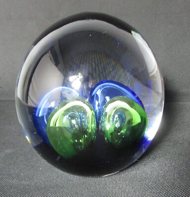 Fine 6'' STUDIO AHUS ''CROCUS'' GRAAL (Sweden) Art Glass Paperweight  (8 lbs.)