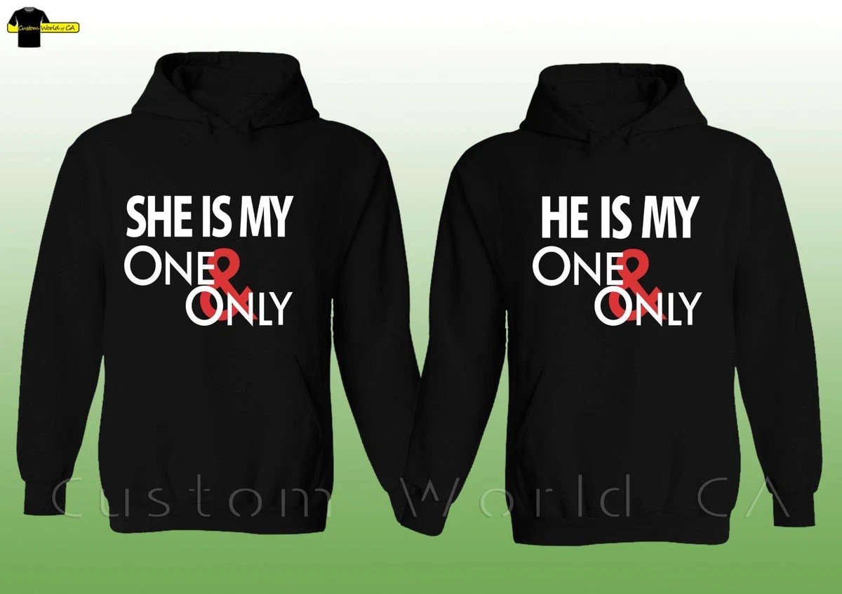 Couple hotsell hoodies ebay