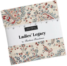 Ladies' Legacy Moda Charm Pack 42 100% Cotton 5" Precut Fabric Squares