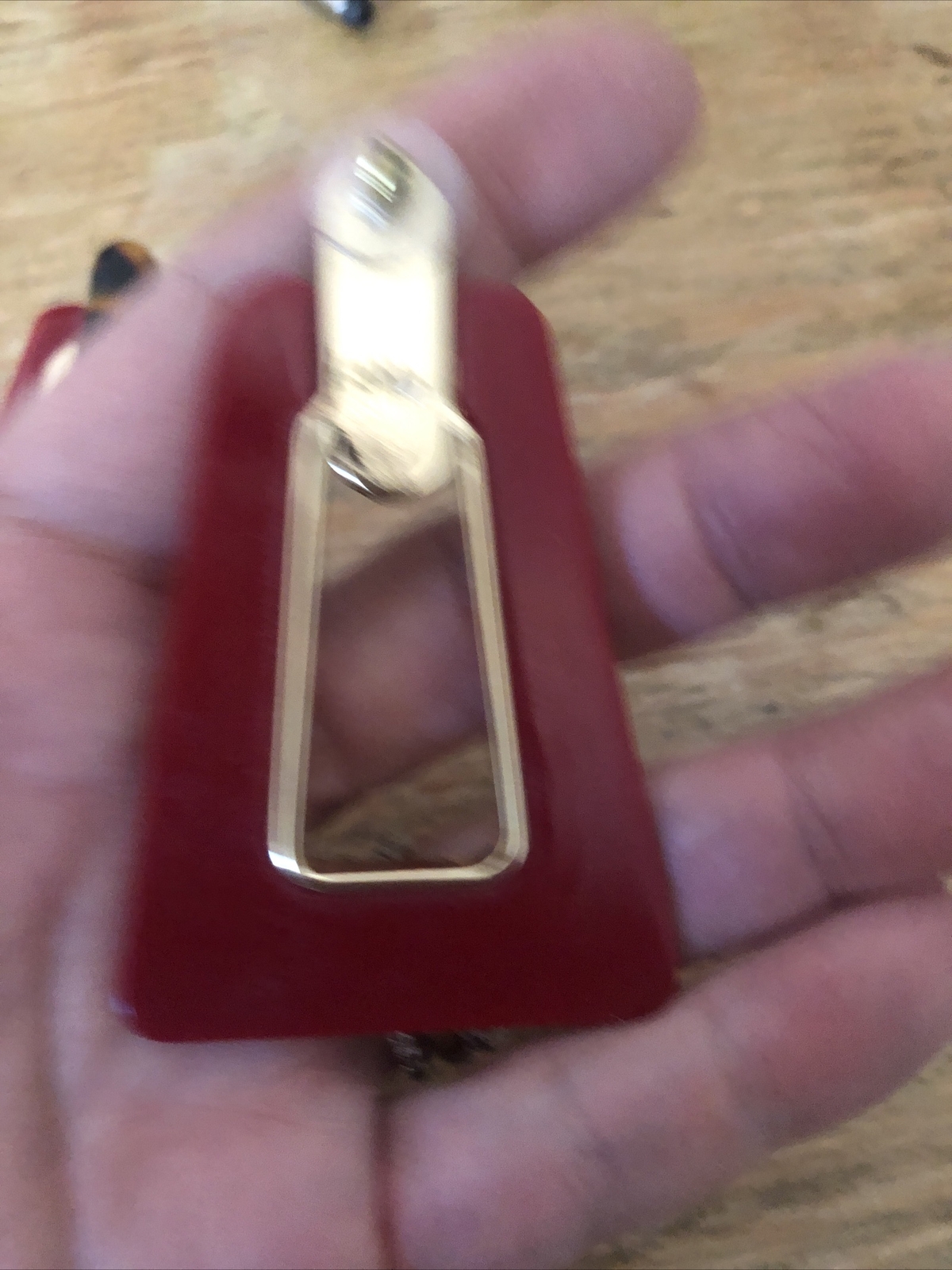 Vintage Signed “RM” 70’s/80’s Rectangular Earring… - image 6