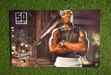 50 Cent Bulletproof Vest Poster Funky Enterprise #6587 VTG 2003 23.5”x34.5”