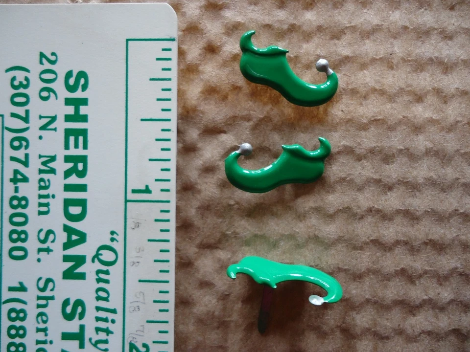 Christmas Brads Elf Shoes Santa Sleigh Stockings Upick crafts cards journals  - Image 2 of 4