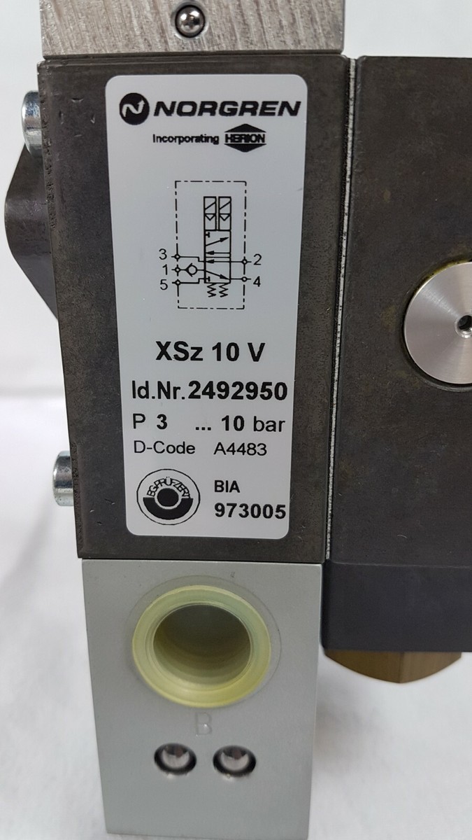 Norgren 2492950 Herion - XSz-10-V - 3..10bar - D-code A4483 Norgren 2492950 Herion - XSz-10-V - 3..10bar - D-code A4483