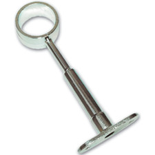 Reggitubo Tondo per Armadio Foro Aperto finitura Cromata Ø 18 mm a soffitto