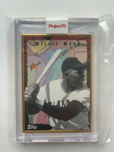 1/1 Topps PROJECT 70 #882 Willie Mays gold frame rare