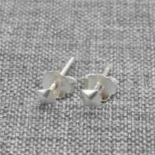 10 Sterling Silver Square Stud Ear Posts Earring for Jewelry Making