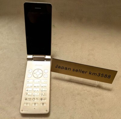SHARP SH-02L AQUOS KEITAI Gold ANDROID FLIP PHONE UNLOCKED Sim