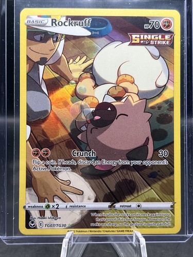 Pokemon SWSH Silver Tempest - ROCKRUFF TRAINER GALLERY TG07/TG30 - Picture 2 of 3
