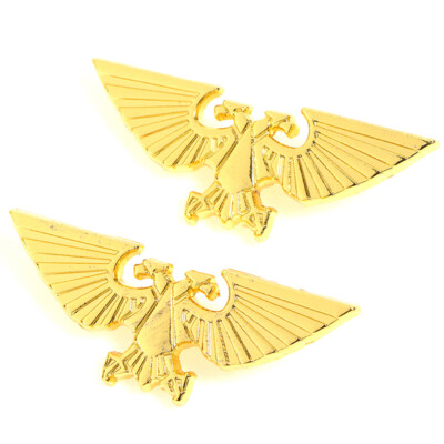 1pc Golden Double Head Eagle of Empire badge Imperial Aquila Pin Brooch 2#km