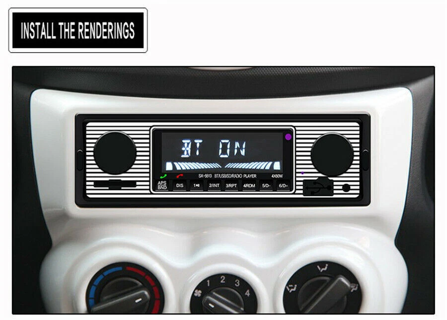 Reproductor estéreo de radio USB/SD/FM/WMA/MP3/WAV digital de audio Bluetooth para automóvil de 4 canales Foto 3 de 4