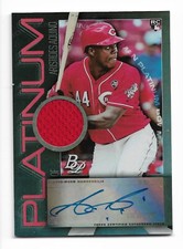 2020 BOWMAN PLATINUM PIECES AUTOGRAPH RELIC #PPAR-AAQ ARISTIDES AQUINO RC 60/99