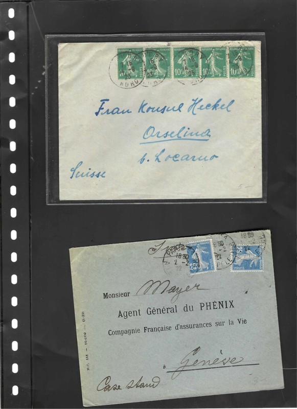FRANCE-COVERS-OLDER-1930 ISH--ADVERTS-CANCELS-FRANKING-LOT OF 4-AV-F-#F11