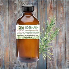 ORGANIC ROSEMARY PURE ESSENTIAL OIL | Full Strength | .5 to 32 oz | Wholesale US