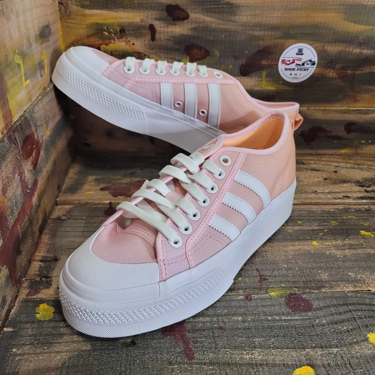 Platform New Shoes Women | Adidas eBay Nizza Orange Originals 10 IG5050 Pink Size