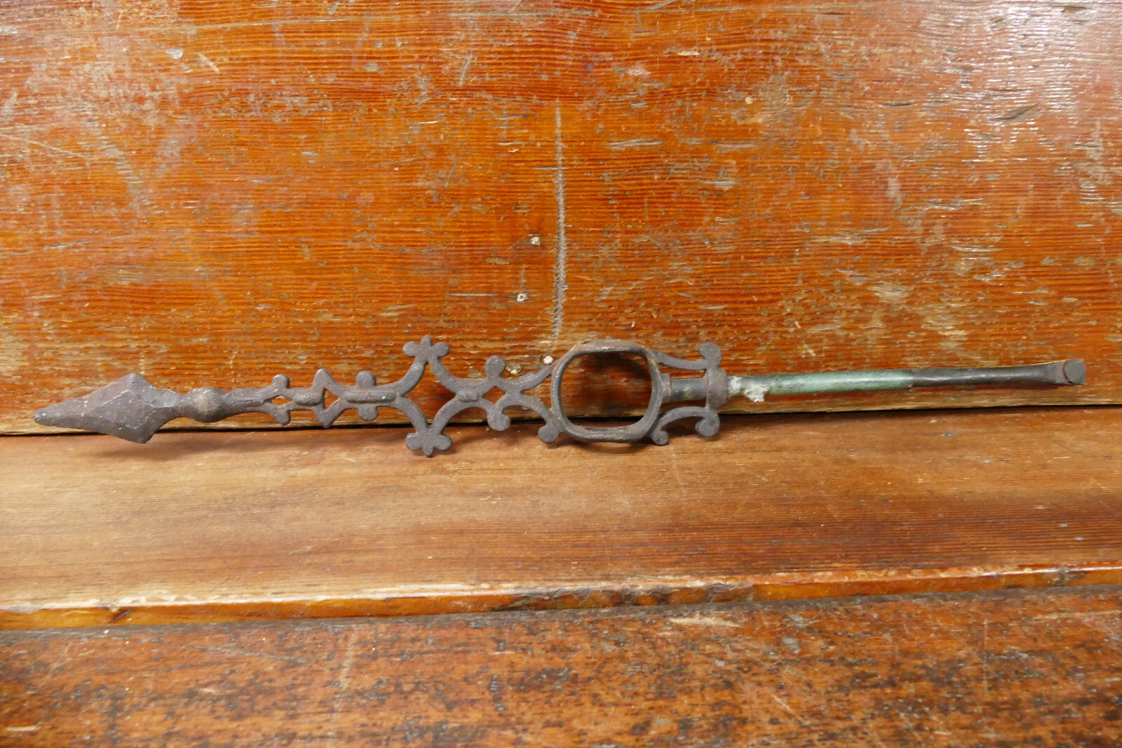 Antique Original Directional Arrow Cast Iron Weather Vane Rod Parts