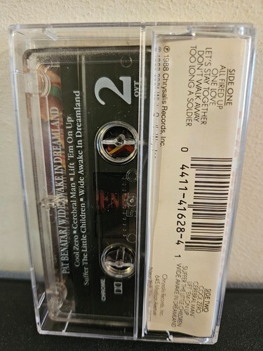 PAT BENATAR Wide Awake In Dreamland 1988 CASSETTE TAPE POP ROCK CLASSIC RARE - Picture 3 of 4