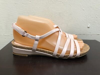 Kim Rogers Dyna Blush Pink Strappy Wedge man made materials Sandals size 7M