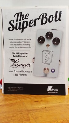 JHS PEDALS THE SUPERBALL GUITAR EFFECT PEDAL    PRINT AD 11 X 8.5  D2